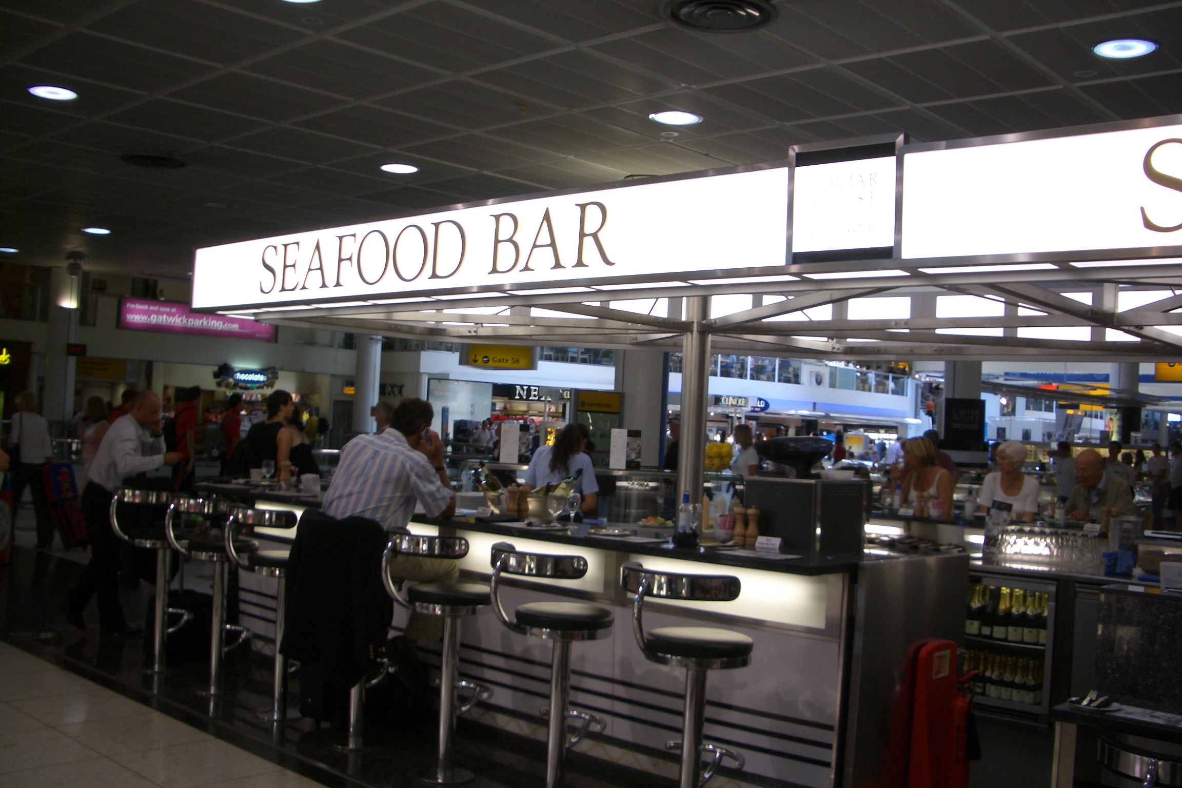 Gatwick seafood bar
